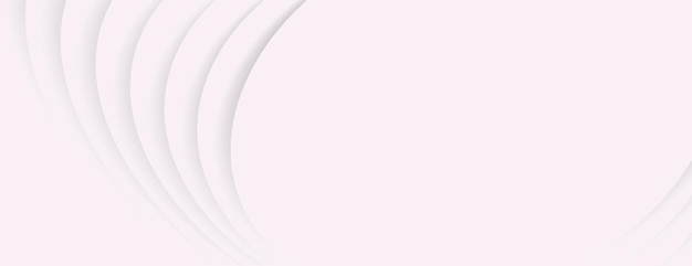 Minimalist white background with layered curves vector