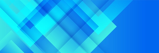 Minimalistisk blåt banner med geometriske former, abstrakt moderne baggrundsdesign. Design til posterskabelon på webbaggrundsbanner, brochure, website, flyer, landingsside, præsentation og webinar