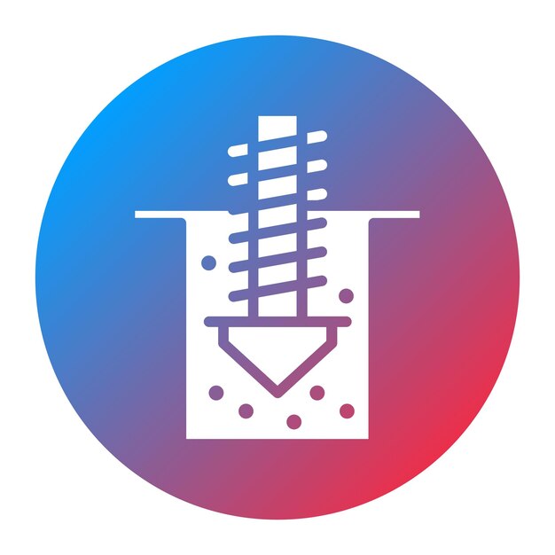 mining drill icon vector image can be used for mining and crafting
