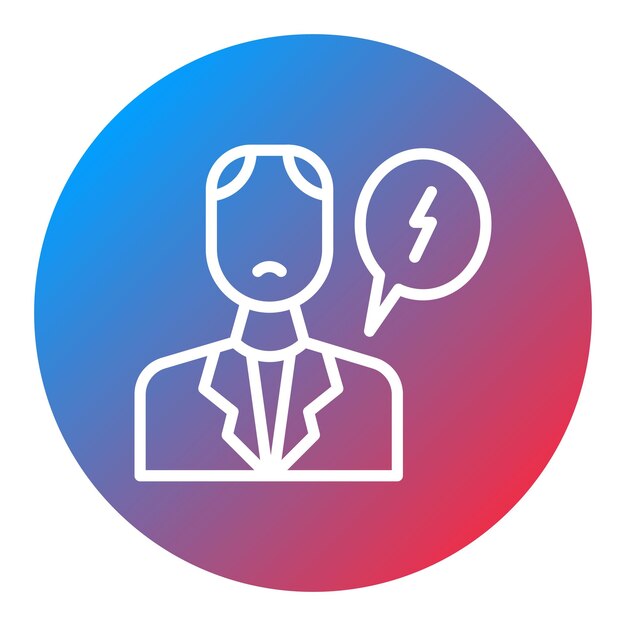 Misunderstanding icon vector image Can be used for Generation Gap