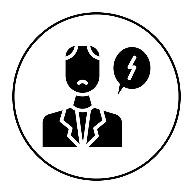 misunderstanding icon vector image can be used for generation gap