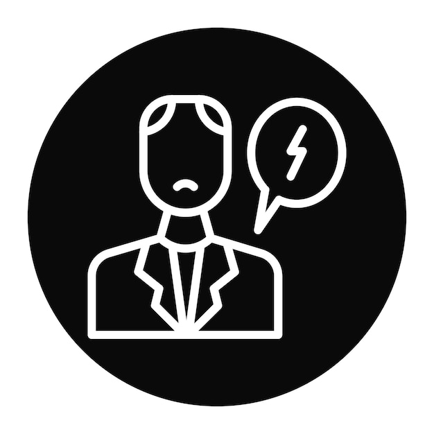 Misunderstanding icon vector image Can be used for Generation Gap