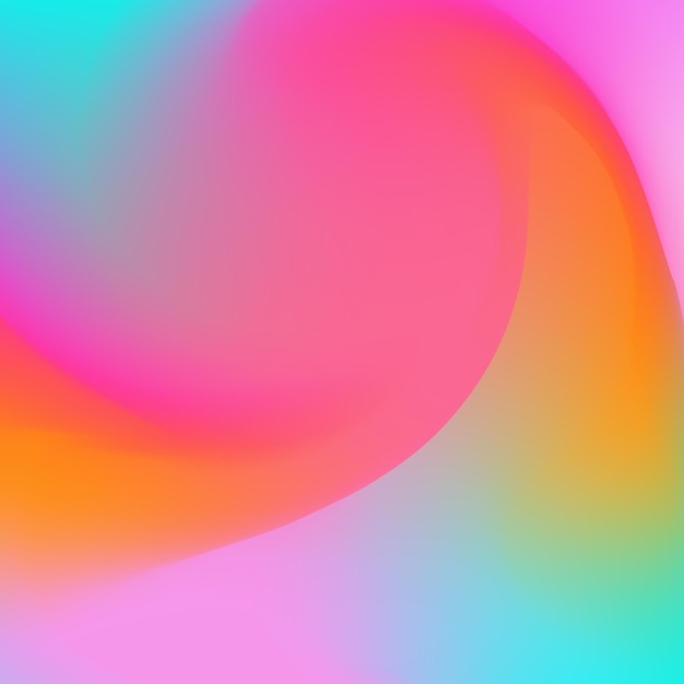 Mixture of rainbow gradients in wave shape background is swirl of bright colors blurred pattern