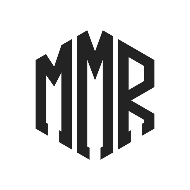 MMR Logo Design Initial Letter MMR Monogram Logo using Hexagon shape
