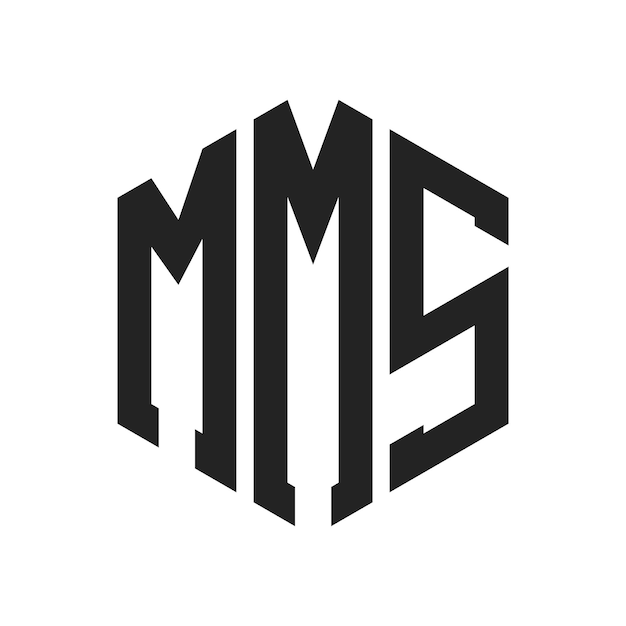 MMS Logo Design Initial Letter MMS Monogram Logo using Hexagon shape
