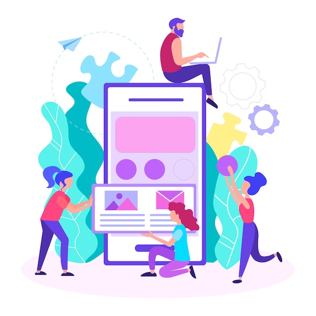 Mobile app starup Personal profile interface Head hunter HR mobile app