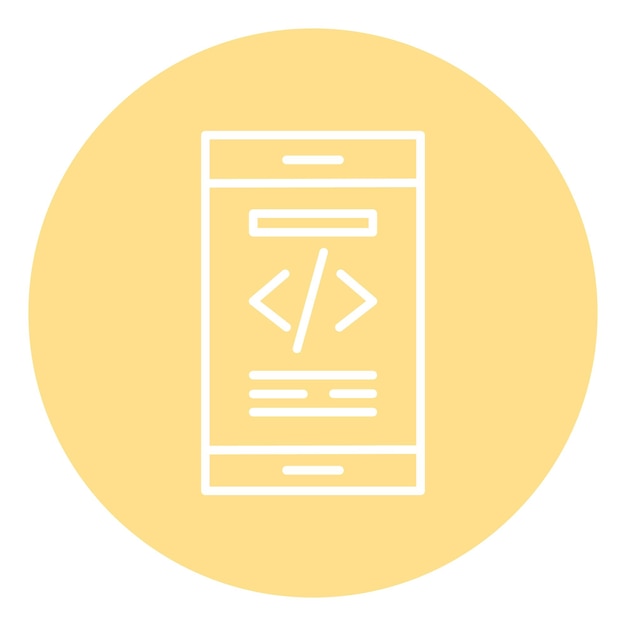 mobile coding icon