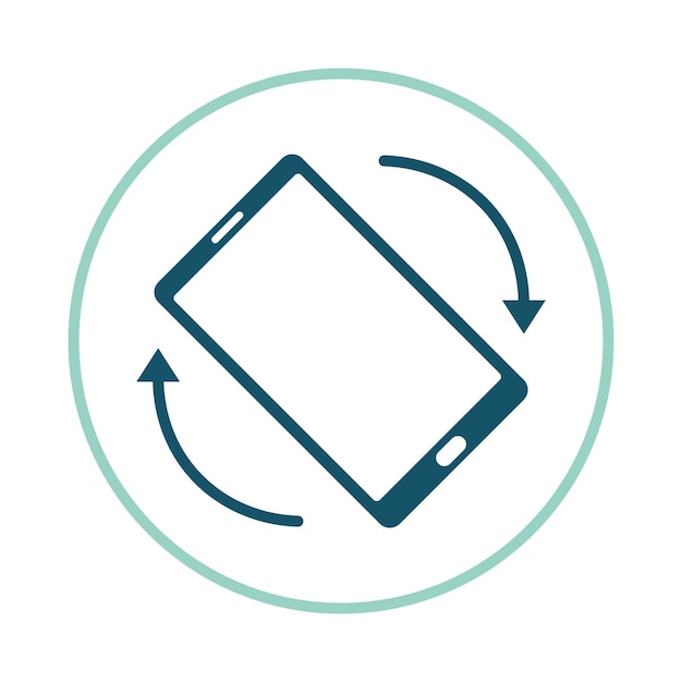 mobile rotation trendy icon terrific abstract vector illustration colorful artwork design