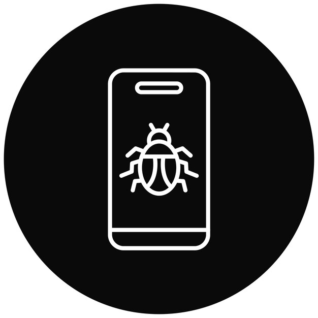Mobile Virus icon vector image Can be used for Cyber Security