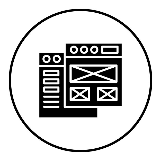 mockup design vector icon can be used for coding and development iconset