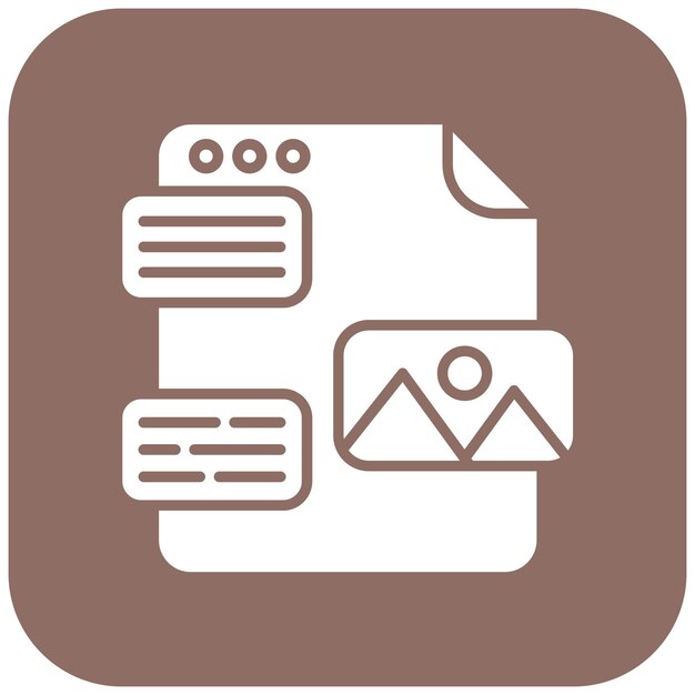 Mockup icon vector image Can be used for UX and UI