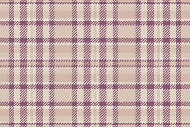 Mockup seamless pattern plaid soft check texture tartan Happy textile fabric background vector in light and pink colors
