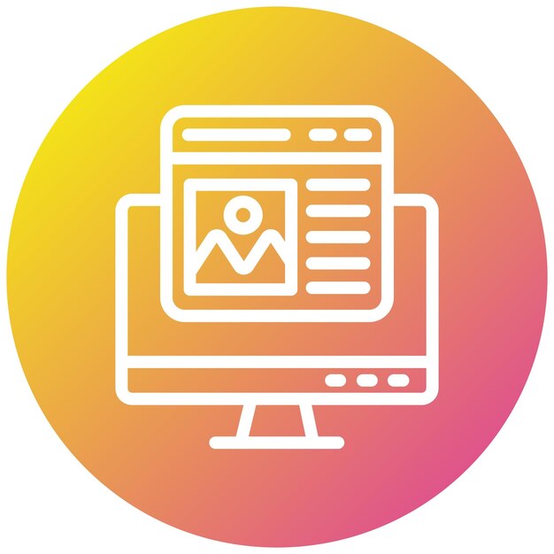 Mockup Vector Icon Design Illustration