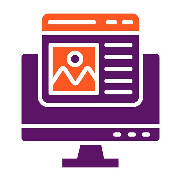 Mockup Vector Icon Design Illustration