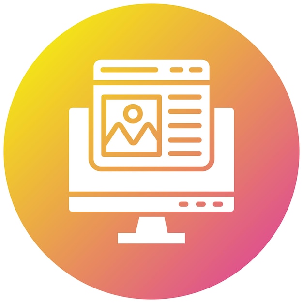 Mockup Vector Icon Design Illustration