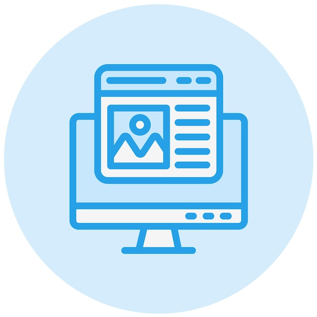 Mockup Vector Icon Design Illustration
