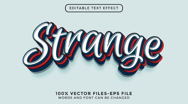 Modern 3d graffiti style text effect Premium Vecto
