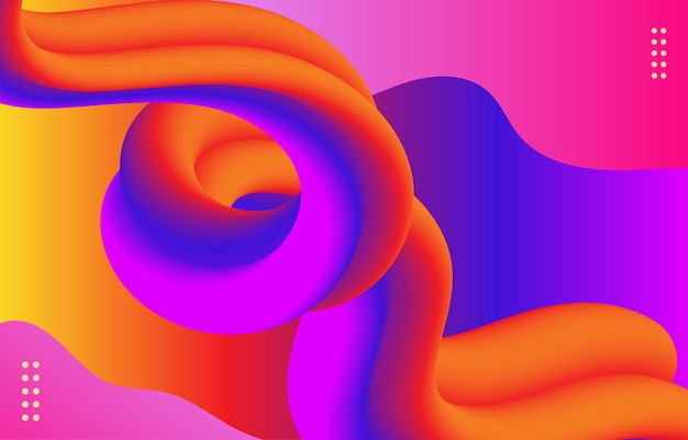 Modern Abstract 3D Colorful Fluid background