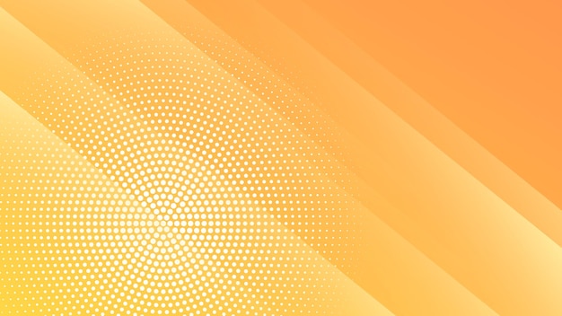 modern abstract background halftone and diagonal lines yellow orange gradient color