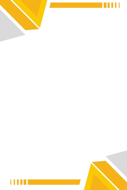 Modern abstract background template design Geometric Corporate Letterhead with Yellow Accents