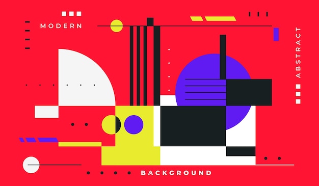 modern abstract background vector design with various shapes
