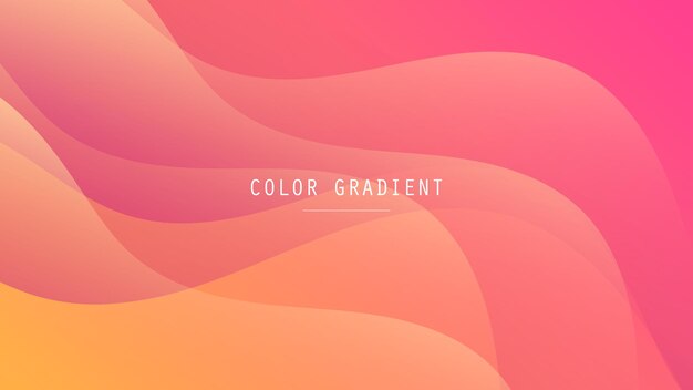 modern abstract background wave fluid liquid lines motion and orange red purple gradient color