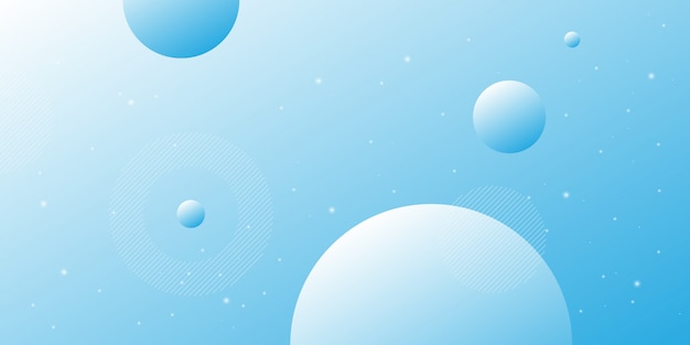modern abstract background with circular line elements in shades of blue and white with the theme of digital technology.
