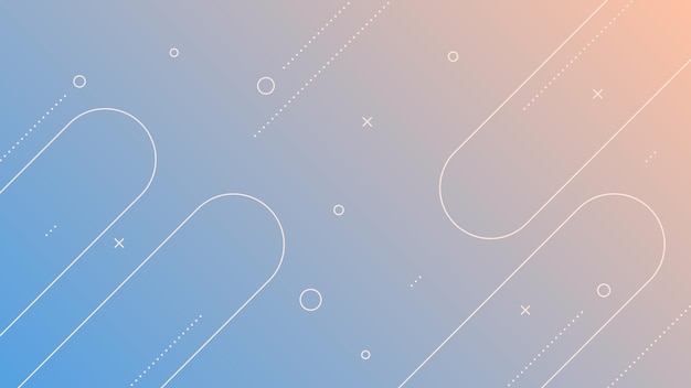Modern Abstract Background with Diagonal Lines Retro Memphis and Light Red Blue Gradient Color