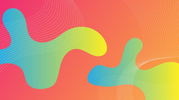 Modern Abstract Background with Motion Waves Element and Colorful