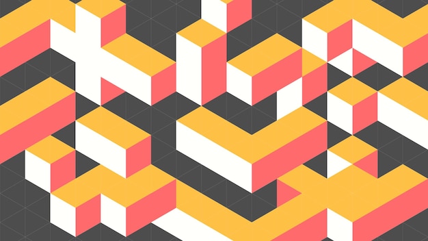 modern abstract background with triangle cubes element and pastel color