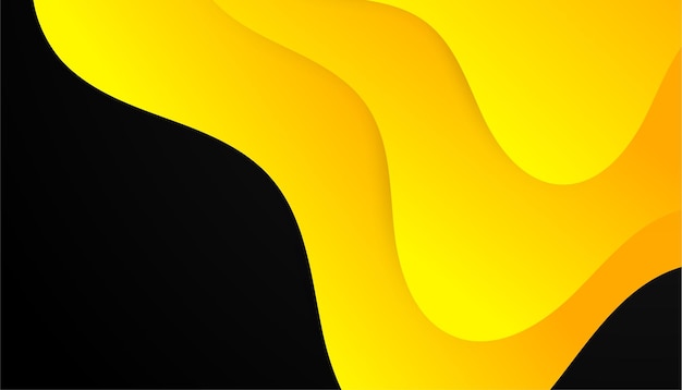 Modern abstract black and yellow orange background Vector abstract graphic design banner pattern presentation background web template
