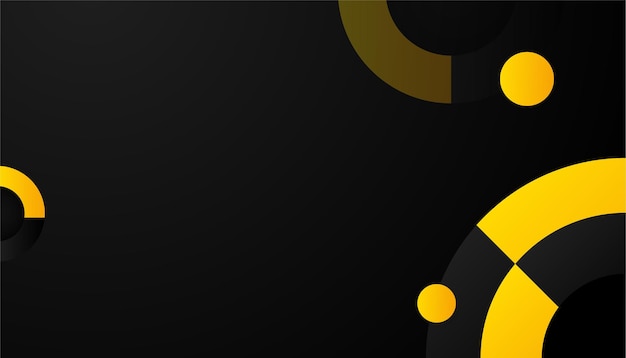 Modern abstract black and yellow orange background Vector abstract graphic design banner pattern presentation background web template
