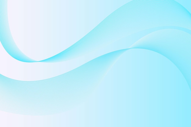 Modern abstract blue background template with wavy lines