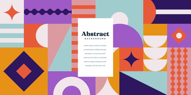 Modern Abstract Colorful Geometric Background