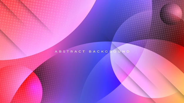 Modern abstract colorful shapes background design