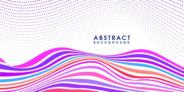 Modern abstract colorful wave background 