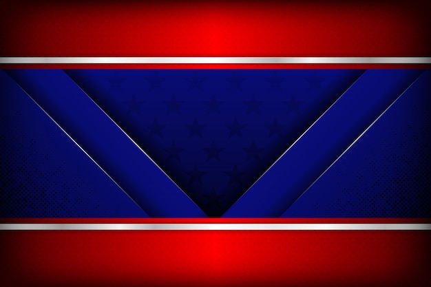Modern abstract design of luxury gradient blue with red shape background