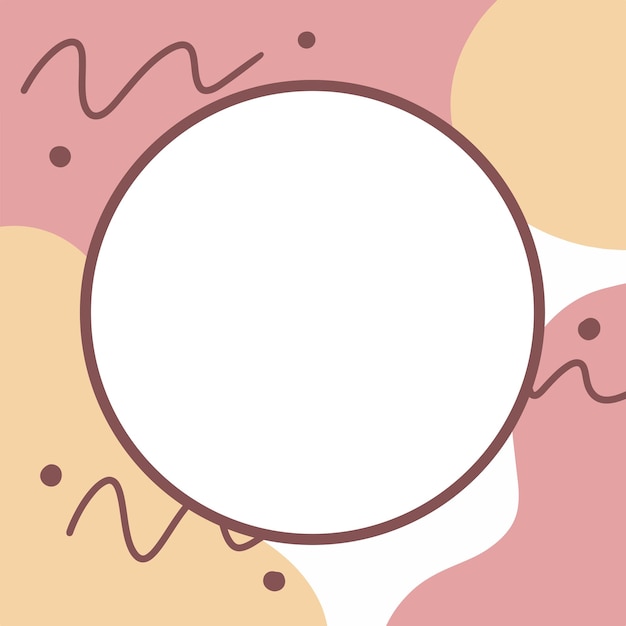 modern abstract drawing frame design