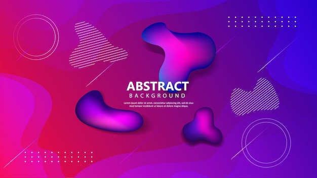 Modern abstract fluid background