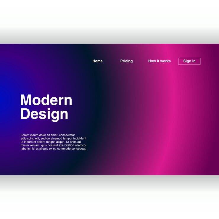 Vektör modern abstract geometric design for minimalist landing page
