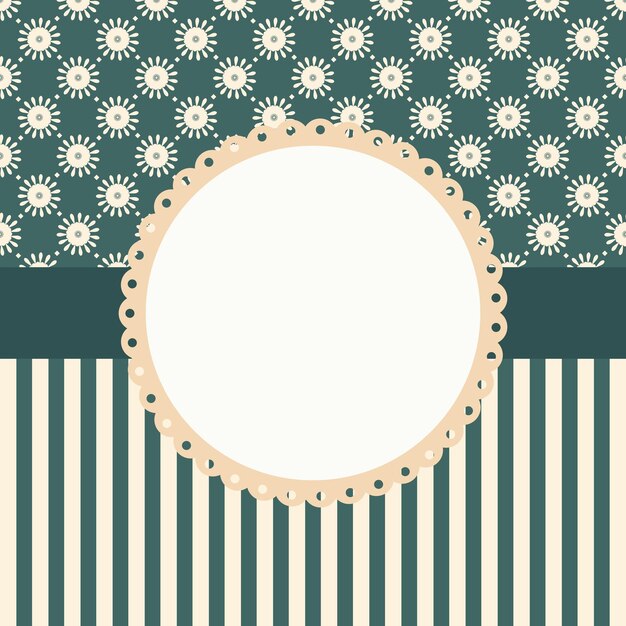 Modern abstract geometric seamless tile and textile pattern frame border background