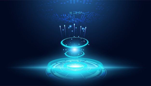 Modern abstract network background