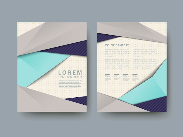 Modern abstract poster template set