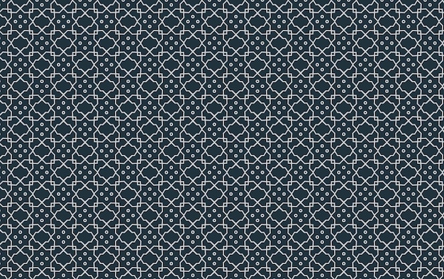 Modern abstract seamless pattern template textured arabic line art geometric background design