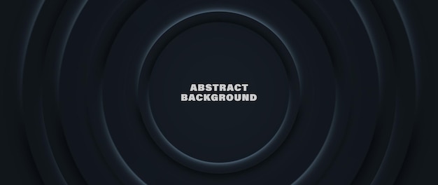 Modern abstract vector background with dark circles and lines Elegant circular design