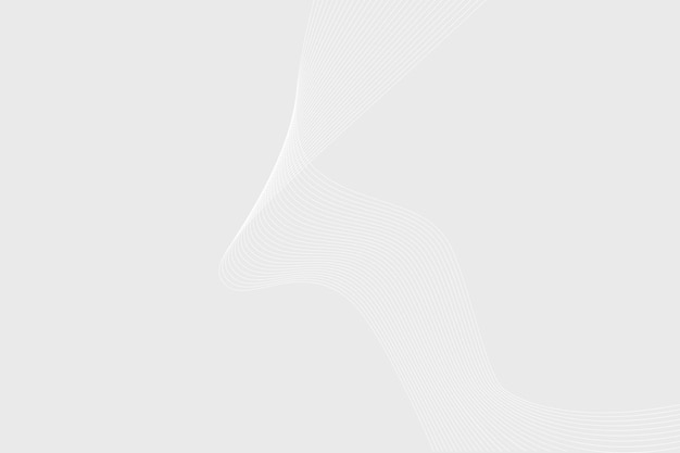 Modern abstract white background with wavy lines for business