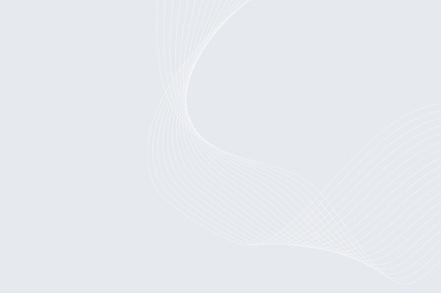 Modern abstract white curve wavy line background