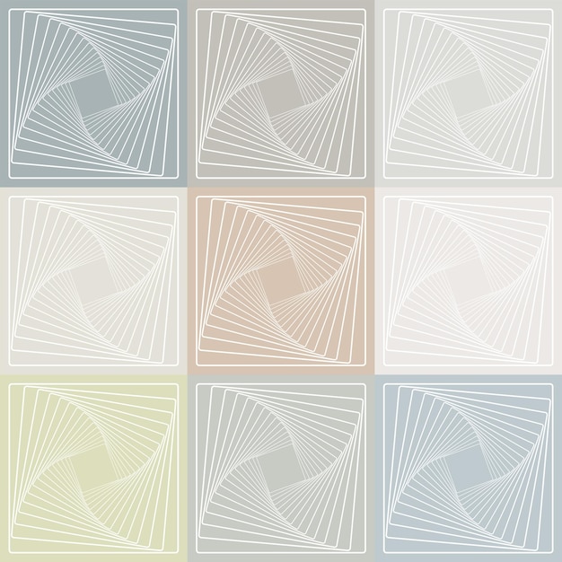 modern abstract white line pattern square geometric seamless colorful background