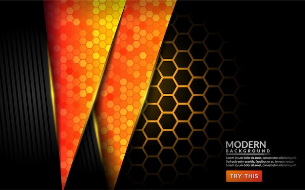 Modern abstrakt teknisk orange bakgrund. Futuristisk bakgrundsdesign