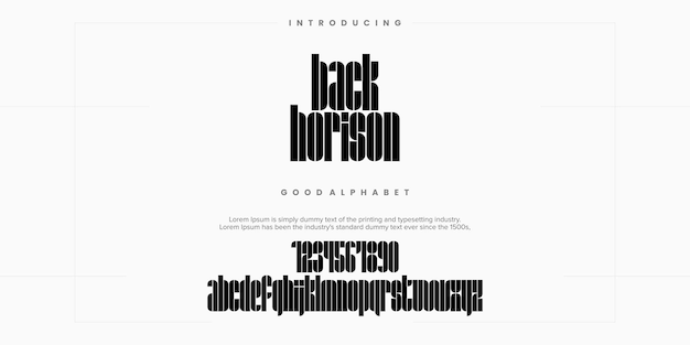 modern alphabet font. typography font and with numbers. vector illustration